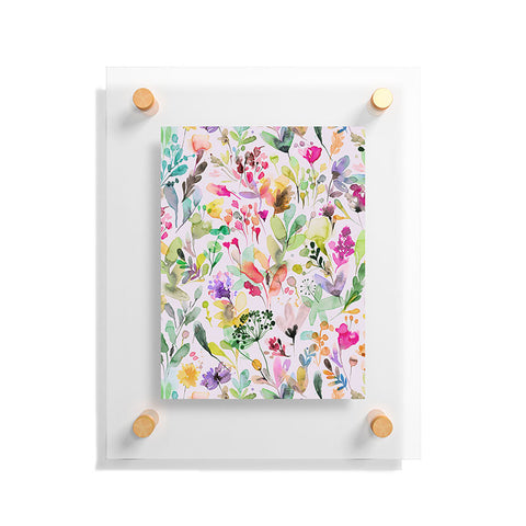 Ninola Design Wild Flowers Meadow Perennial Floating Acrylic Print