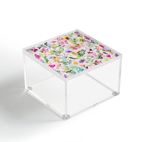 Ninola Design Wild Flowers Meadow Perennial Acrylic Box