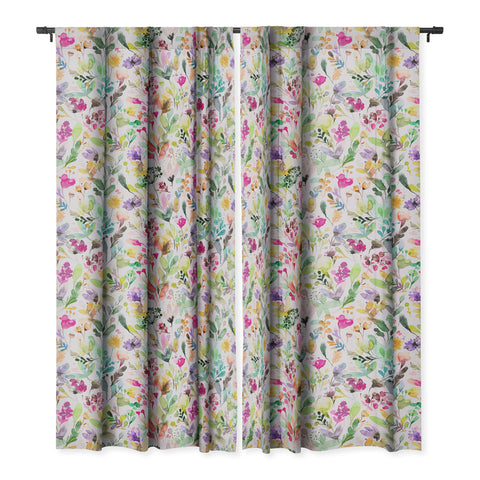 Ninola Design Wild Flowers Meadow Perennial Blackout Non Repeat