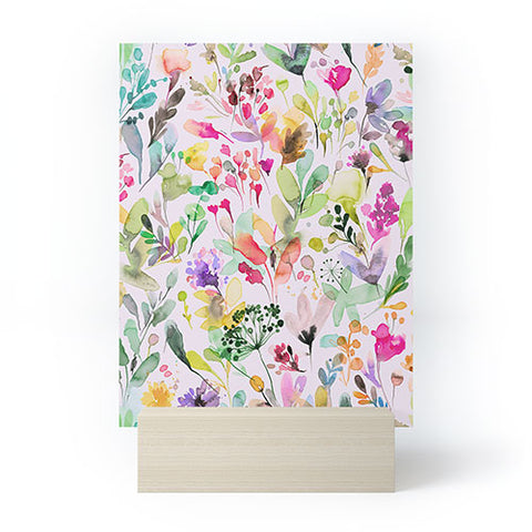 Ninola Design Wild Flowers Meadow Perennial Mini Art Print