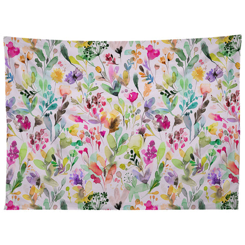 Ninola Design Wild Flowers Meadow Perennial Tapestry