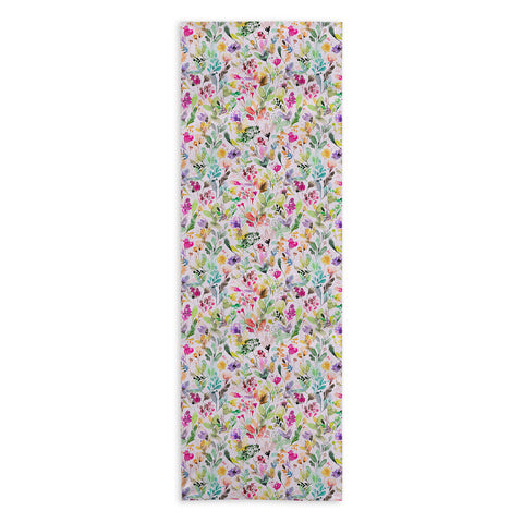 Ninola Design Wild Flowers Meadow Perennial Yoga Towel