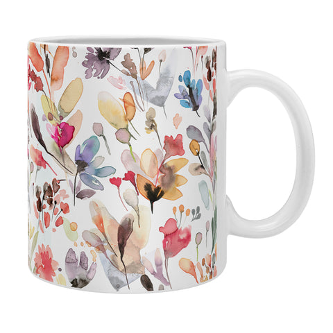 Ninola Design Wild Flowers Meadow Red Coffee Mug
