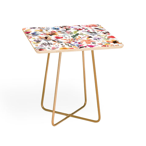 Ninola Design Wild Flowers Meadow Red Side Table