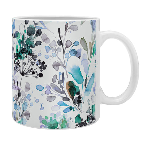 Ninola Design Wild Grasses Blue Coffee Mug