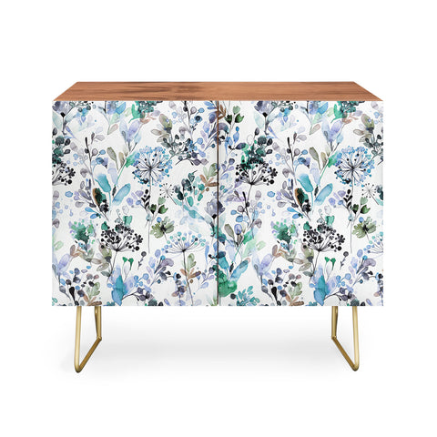 Ninola Design Wild Grasses Blue Credenza