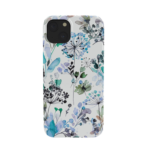 Ninola Design Wild Grasses Blue Phone Case