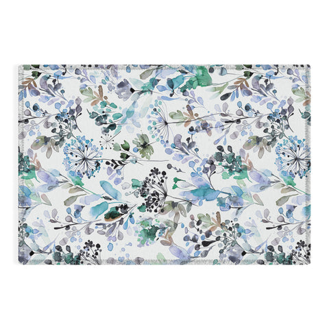 Ninola Design Wild Grasses Blue Outdoor Rug