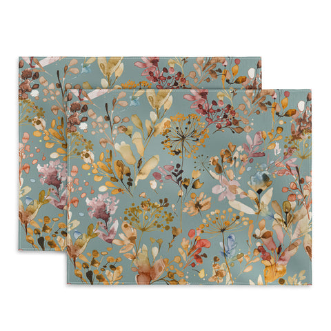 Ninola Design Wild Grasses Gold Teal Placemat