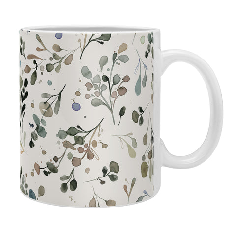 Ninola Design Wild Leaves Plants Botanical Neutral Coffee Mug
