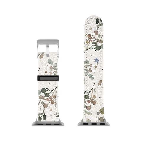 Ninola Design Wild Leaves Plants Botanical Neutral Apple Watch Band