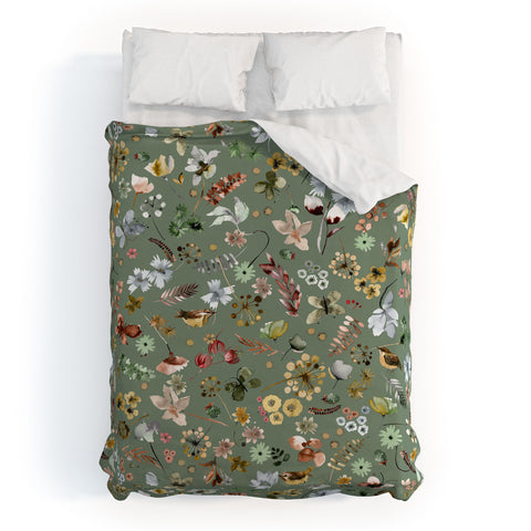 Ninola Design Wild nature Countryside Green Duvet Cover