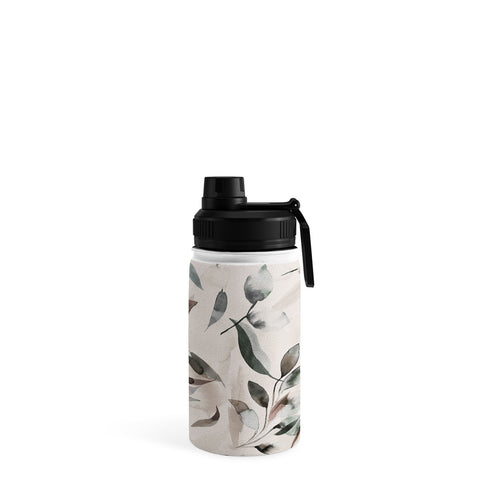 Ninola Design Winter Leaves Neutral Water Bottle