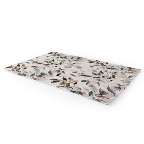 Ninola Design Winter Leaves Neutral Area Rug