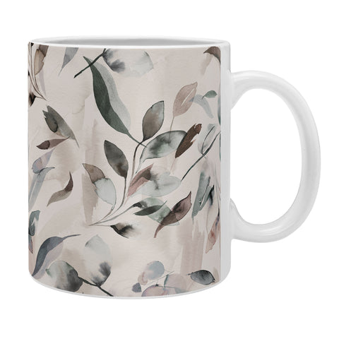 Ninola Design Winter Leaves Neutral Coffee Mug