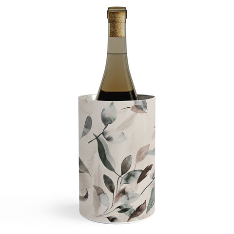 Ninola Design Winter Leaves Neutral Wine Chiller
