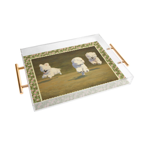 NKTN Three Dogs Running Acrylic Tray