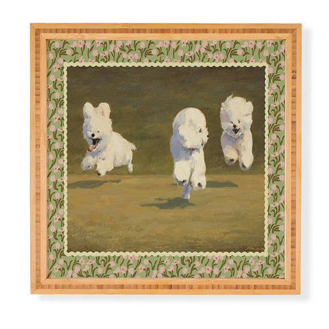 NKTN Three Dogs Running Framed Wall Art