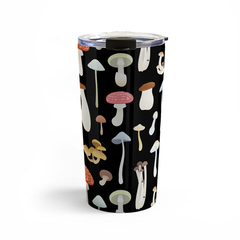 Noristudio Dreamy Mushrooms Pattern Travel Mug