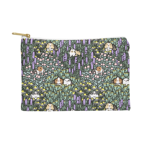 Noristudio Guinea pigs and herbs pattern Pouch