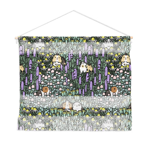 Noristudio Guinea pigs and herbs pattern Wall Hanging Landscape