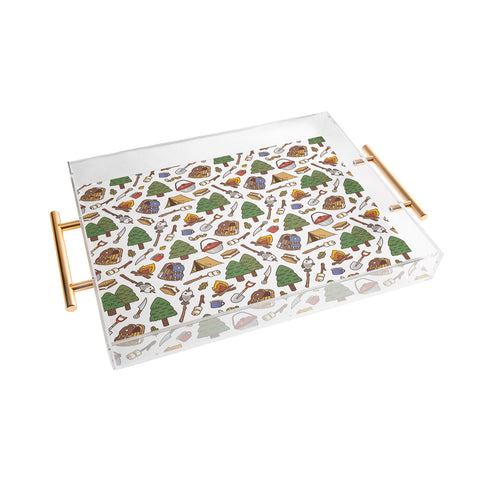Noristudio Summer Camp Pattern Acrylic Tray