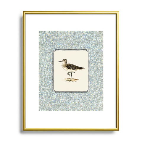 Oh Fine! Art Balancing Sandpiper Metal Framed Art Print