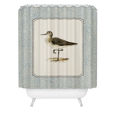 Oh Fine! Art Balancing Sandpiper Shower Curtain