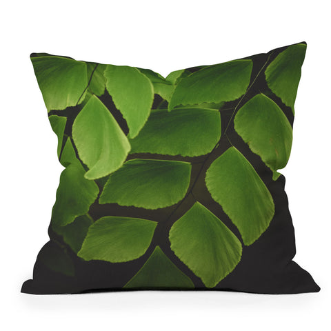 Olivia St Claire Maidenhair Fern 2 Outdoor Throw Pillow