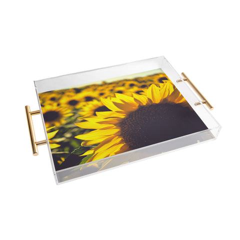 Olivia St Claire Summer Sunflower Love Acrylic Tray