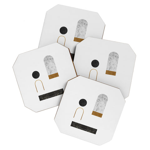 Orara Studio Abstract Geometric II Coaster Set