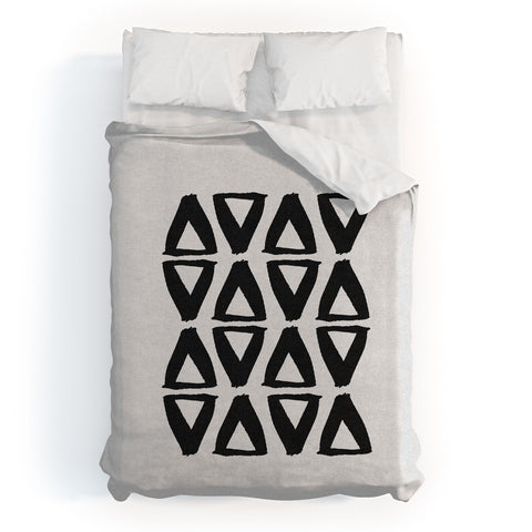 Orara Studio Black and White Abstract II Duvet Cover