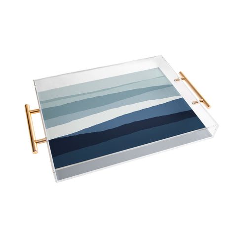 Orara Studio Blue Abstract II Acrylic Tray