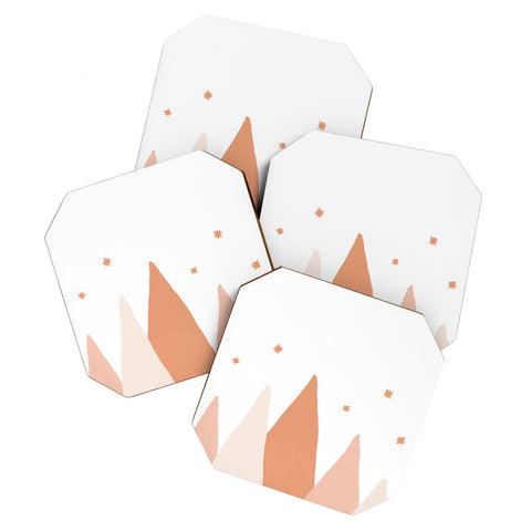 Orara Studio Blush Mountains Coaster Set