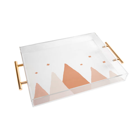 Orara Studio Blush Mountains Acrylic Tray