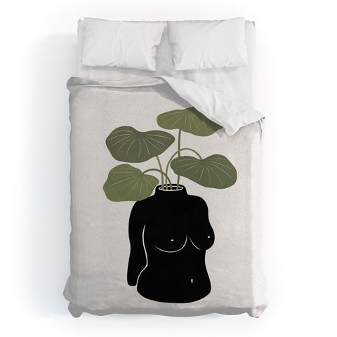 Orara Studio Boob Tanical Vase Duvet Cover