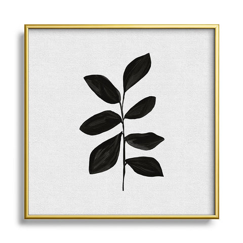 Orara Studio Botanical I Square Metal Framed Art Print