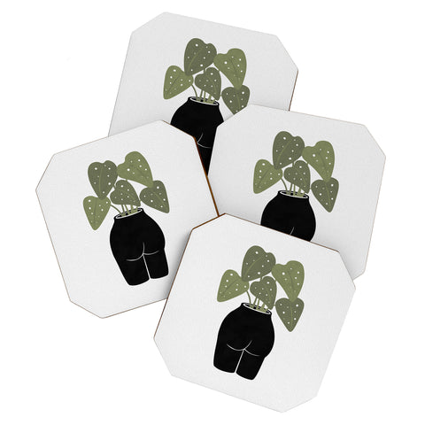 Orara Studio Butt Anical Vase Coaster Set