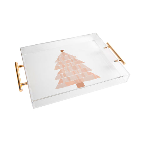 Orara Studio Christmas Tree Painting Acrylic Tray