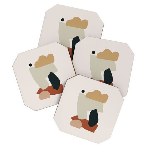 Orara Studio Collage Earth Coaster Set
