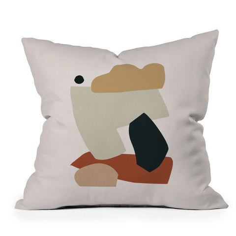 Orara Studio Collage Earth Outdoor Throw Pillow