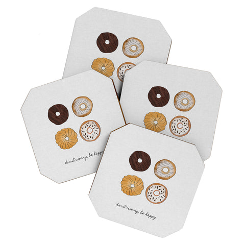 Orara Studio Donut Worry Coaster Set