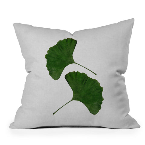 Orara Studio Ginkgo Leaf II Outdoor Throw Pillow