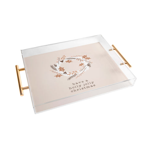 Orara Studio Have A Holly Jolly Christmas Acrylic Tray