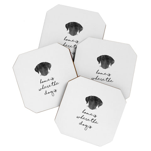 Orara Studio Home Is Where The Dog Is Coaster Set