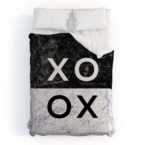 Orara Studio Hugs And Kisses Quote Duvet Cover