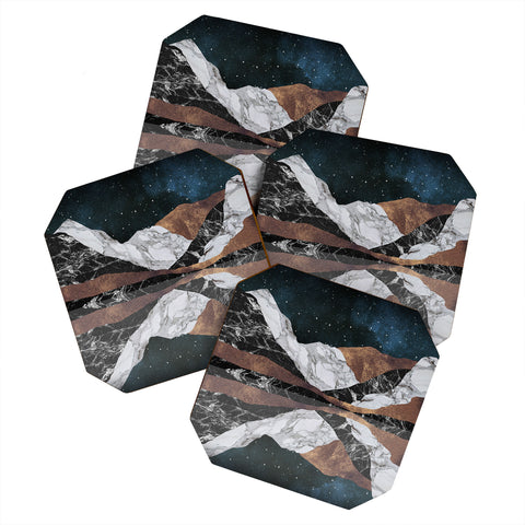 Orara Studio Landscape Mountains Coaster Set