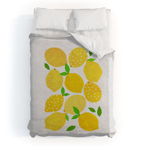 Orara Studio Lemon Crowd Duvet Cover