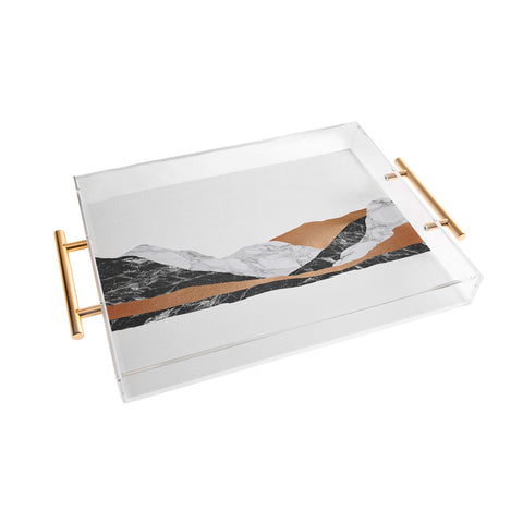Orara Studio Marble Landscape I Acrylic Tray