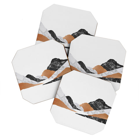Orara Studio Marble Landscape II Coaster Set